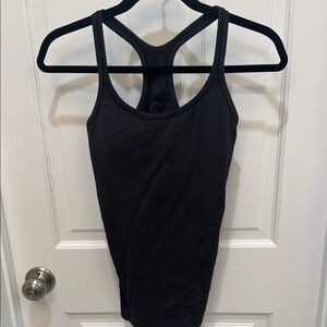 EUC Lululemon Ebb to Street Tank Top Black Racerback Size 6